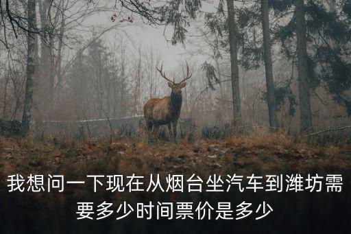 我想問一下現在從煙臺坐汽車到濰坊需要多少時間票價是多少