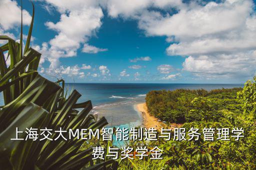 上海交大MEM智能制造與服務管理學費與獎學金