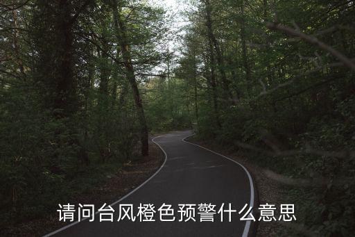 臺(tái)風(fēng)橙色預(yù)警，臺(tái)風(fēng)橙色預(yù)報(bào)是什么概念