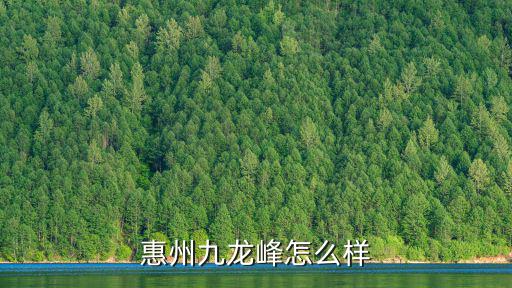 惠州九龍峰怎么樣