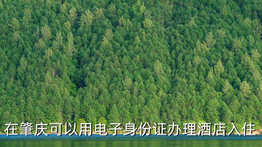 在肇慶可以用電子身份證辦理酒店入住