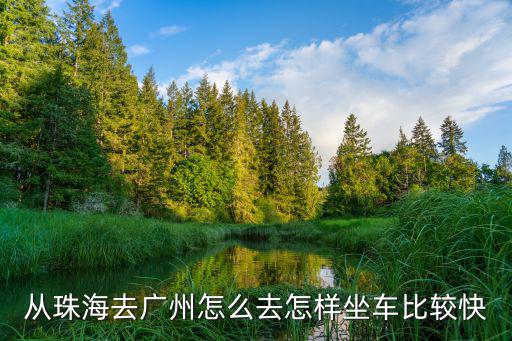 從珠海去廣州怎么去怎樣坐車比較快