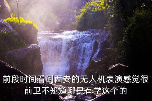 前段時間看到西安的無人機表演感覺很前衛(wèi)不知道哪里有學(xué)這個的