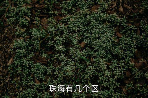 珠海有幾個區