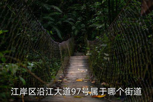 江岸區沿江大道97號屬于哪個街道