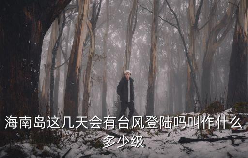 海南島這幾天會有臺風(fēng)登陸嗎叫作什么多少級