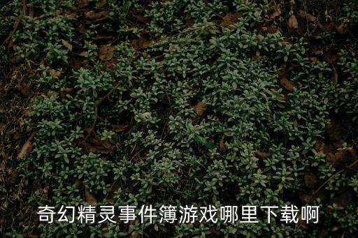 奇幻精靈，奇幻精靈事件簿