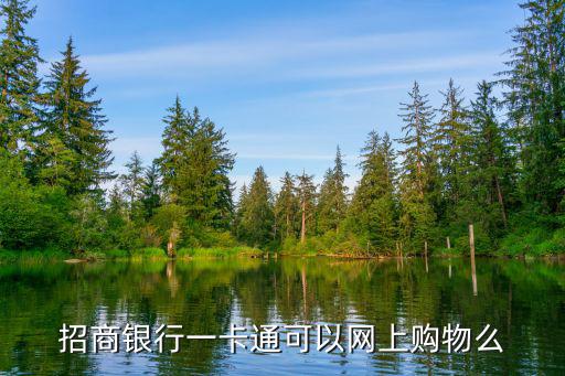 招商銀行一卡通可以網上購物么