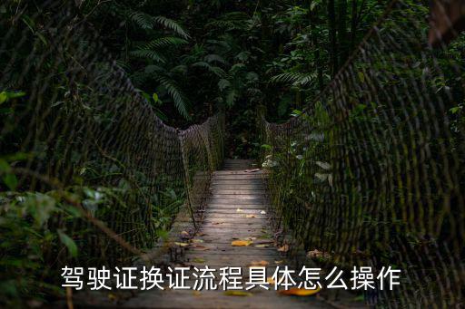駕駛證換證流程具體怎么操作