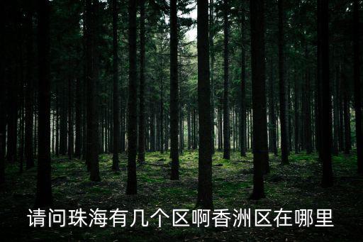 請(qǐng)問(wèn)珠海有幾個(gè)區(qū)啊香洲區(qū)在哪里