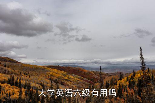 大學(xué)英語六級有用嗎