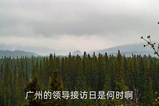 廣州的領(lǐng)導(dǎo)接訪日是何時(shí)啊