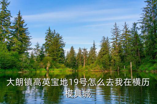 大朗鎮高英寶地19號怎么去我在橫歷模具城