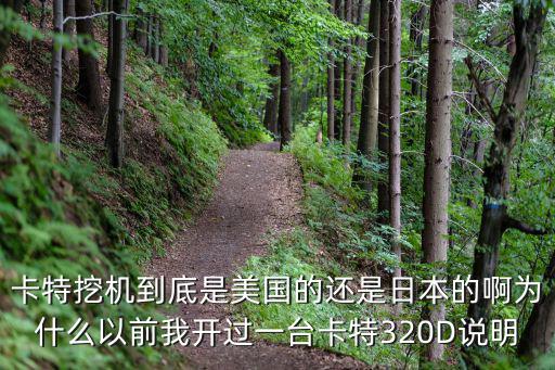 卡特挖機(jī)到底是美國的還是日本的啊為什么以前我開過一臺卡特320D說明