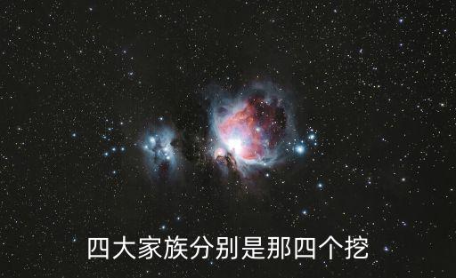 四大家族分別是那四個挖