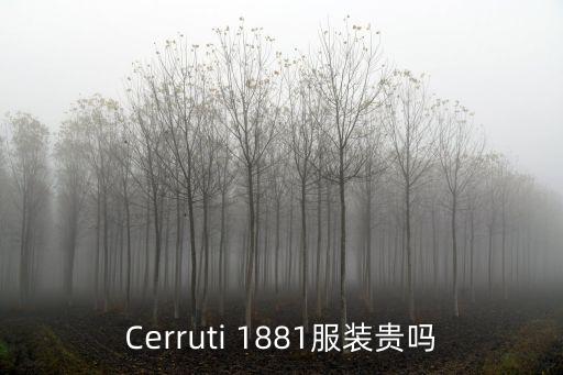 Cerruti 1881服裝貴嗎