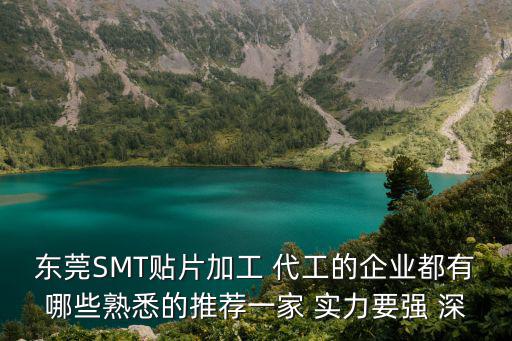 東莞SMT貼片加工 代工的企業都有哪些熟悉的推薦一家 實力要強 深