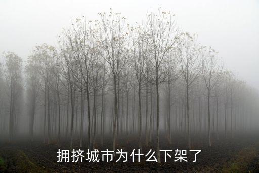擁擠城市為什么下架了