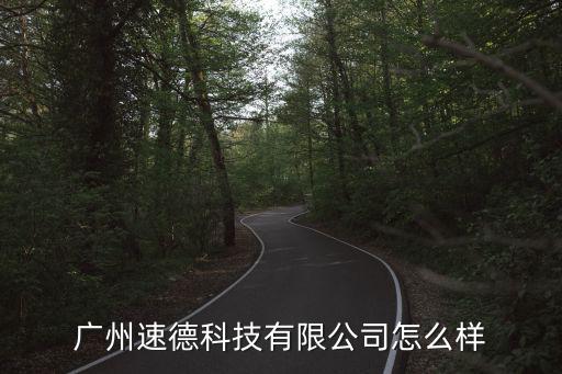 廣州速德科技有限公司怎么樣