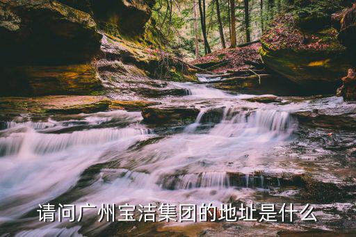 請問廣州寶潔集團的地址是什么