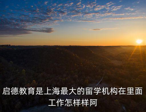 啟德教育是上海最大的留學機構在里面工作怎樣樣阿