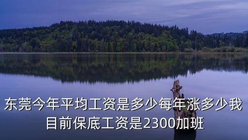 東莞今年平均工資是多少每年漲多少我目前保底工資是2300加班