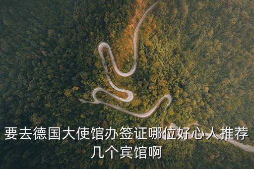 要去德國大使館辦簽證哪位好心人推薦幾個賓館啊