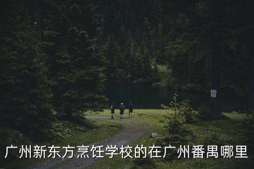 廣州新東方烹飪學校的在廣州番禺哪里