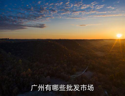 廣州有哪些批發市場