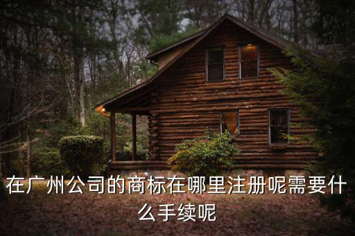 在廣州公司的商標(biāo)在哪里注冊呢需要什么手續(xù)呢