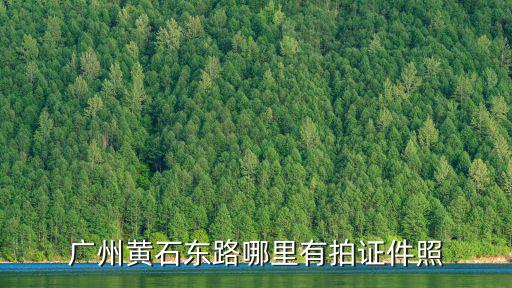 廣州黃石東路哪里有拍證件照