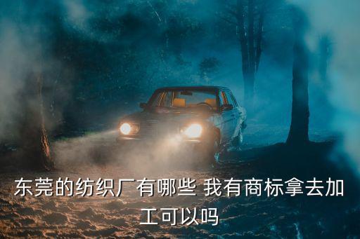 東莞的紡織廠有哪些 我有商標拿去加工可以嗎
