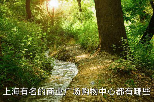 上海有名的商業(yè)廣場購物中心都有哪些