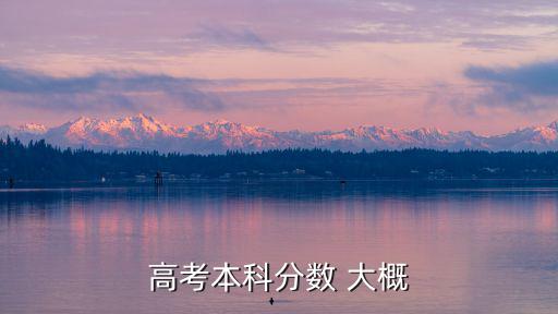 高考本科分?jǐn)?shù) 大概