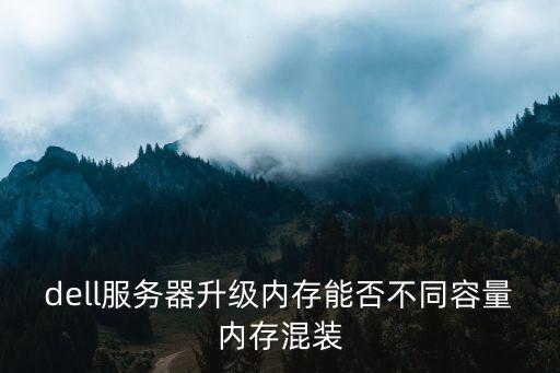 dell服務器升級內存能否不同容量內存混裝