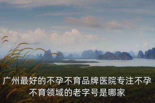 廣州最好的不孕不育品牌醫(yī)院專注不孕不育領(lǐng)域的老字號(hào)是哪家