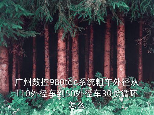 廣州數控980tdc系統粗車外徑從110外徑車到50外徑車30長循環怎么