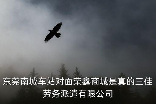 東莞南城車站對面榮鑫商城是真的三佳勞務派遣有限公司