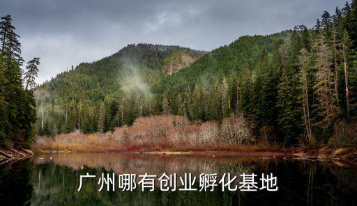 廣州哪有創業孵化基地