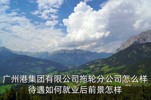 廣州港集團有限公司拖輪分公司怎么樣待遇如何就業后前景怎樣