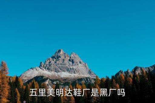 五里美明達鞋廠是黑廠嗎