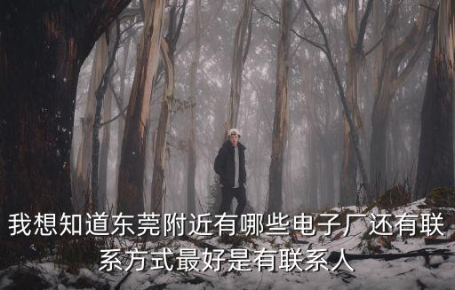 我想知道東莞附近有哪些電子廠還有聯(lián)系方式最好是有聯(lián)系人