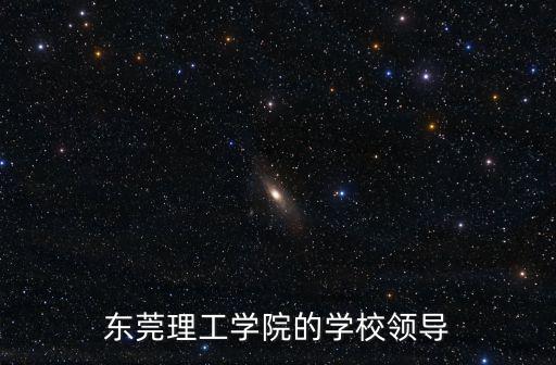 東莞理工學院的學校領導
