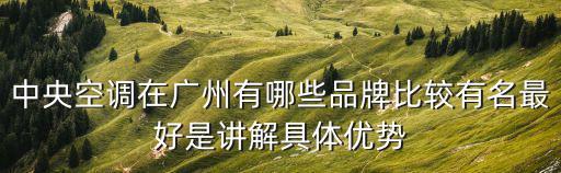 廣州中央空調，廣州白云機場中央空調是什么牌子的哪個單位安裝的