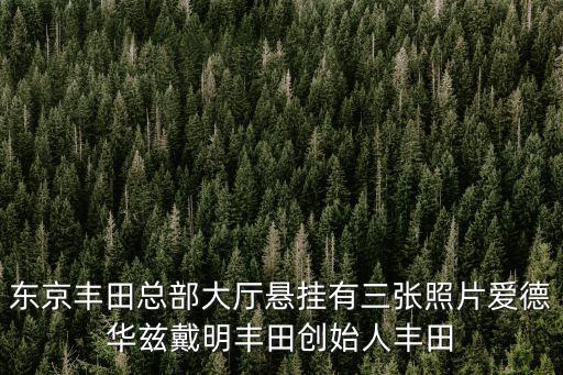 廣州逸安保健中心圖片，東京豐田總部大廳懸掛有三張照片愛德華茲戴明豐田創始人豐田