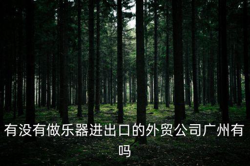 廣州百嘉國際貿易，有沒有做樂器進出口的外貿公司廣州有嗎