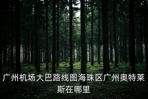 廣州機場大巴路線圖海珠區廣州奧特萊斯在哪里