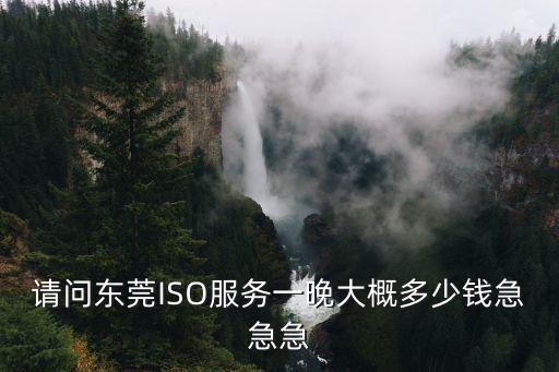 請問東莞ISO服務一晚大概多少錢急急急