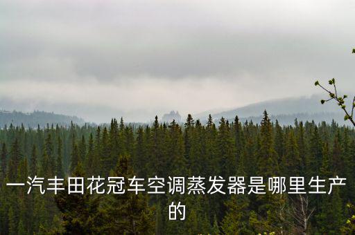 廣州汽車空調(diào)配件廠，一汽豐田花冠車空調(diào)蒸發(fā)器是哪里生產(chǎn)的