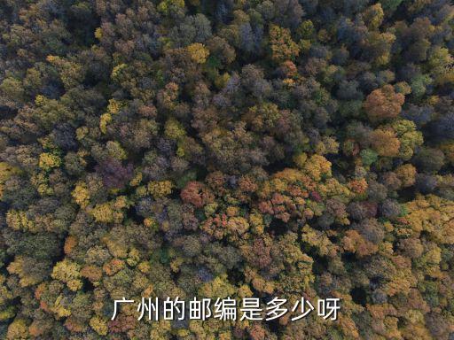 廣州郵編，廣州的郵編是多少呀